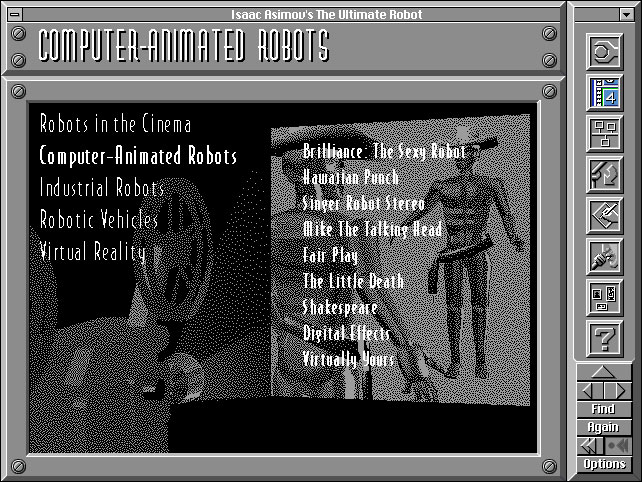 Microsoft Isaac Asimov's The Ultimate Robot User Interface (1993)